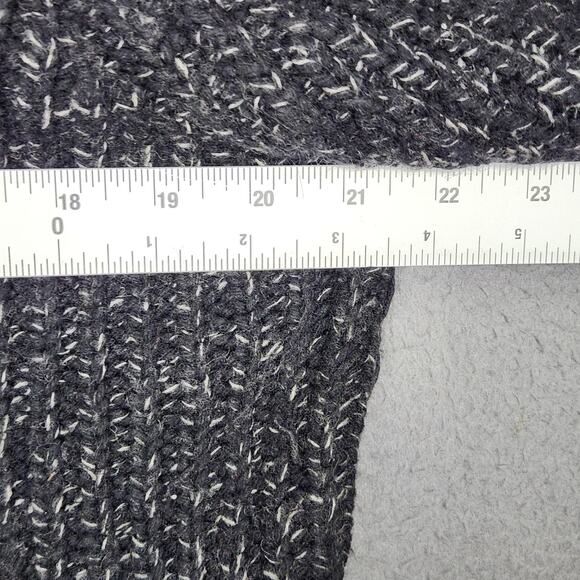 Sarah Spencer Sweater Womens Medium Gray Mock Neck Angora Marled Chunky Knit - Picture 3 of 14